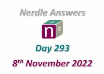 Daily Nerdle 293 Answers - November 8th, 2022