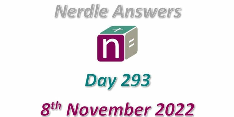 Daily Nerdle 293 Answers - November 8th, 2022