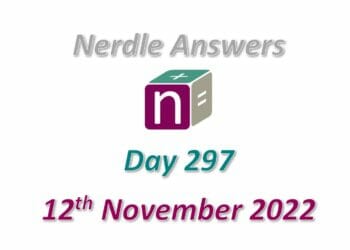 Daily Nerdle 297 Answers - November 12th, 2022