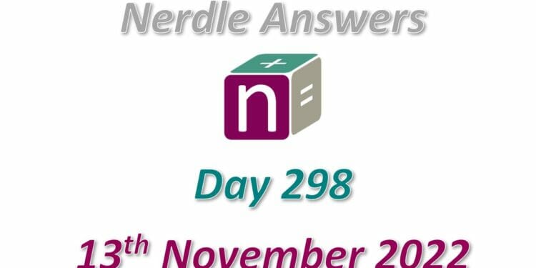 Daily Nerdle 298 Answers - November 13th, 2022