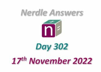 Daily Nerdle 302 Answers - November 17th, 2022