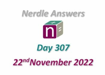 Daily Nerdle 307 Answers - November 22nd, 2022