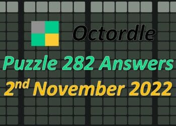Daily Octordle 282 - November 2nd 2022