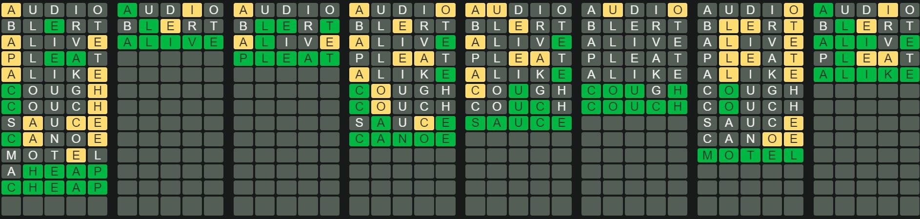 Daily Octordle 285 Answer - November 5th 2022