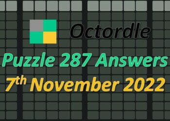 Daily Octordle 287 - November 7th 2022