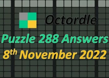 Daily Octordle 288 - November 8th 2022