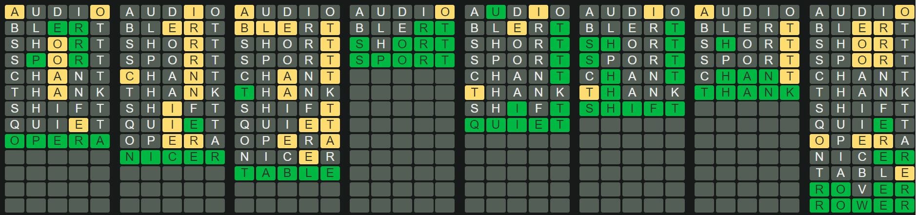 Daily Octordle 290 Answer - November 10th 2022