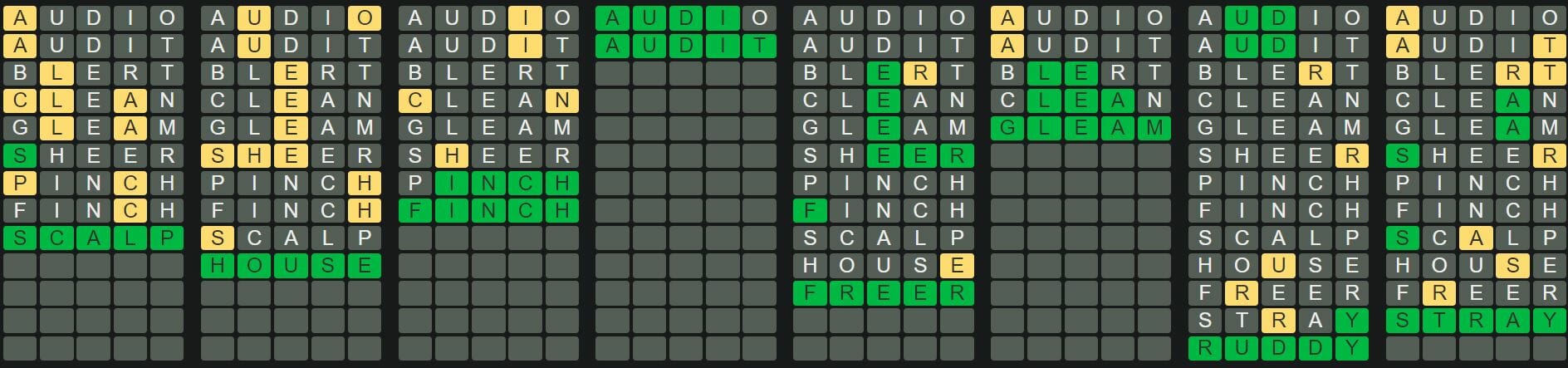 Daily Octordle 291 Answer - November 11th 2022