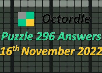 Daily Octordle 296 - November 16th 2022