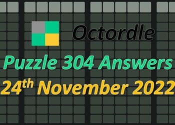 Daily Octordle 304 - November 24th 2022