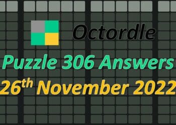 Daily Octordle 306 - November 26th 2022