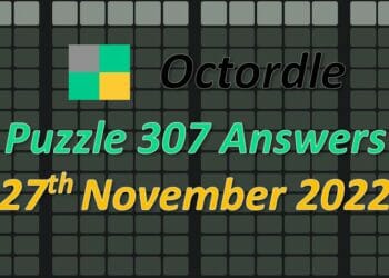 Daily Octordle 307 - November 27th 2022