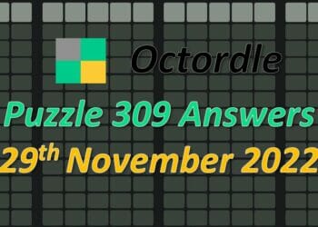 Daily Octordle 309 - November 29th 2022