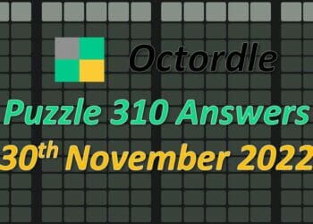 Daily Octordle 310 - November 30th 2022