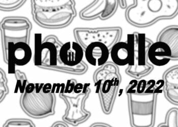 Daily Phoodle - 10th November 2022