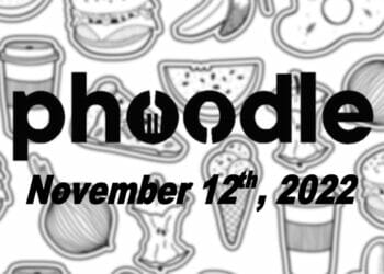 Daily Phoodle - 12th November 2022