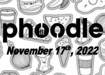Daily Phoodle - 17th November 2022