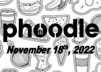 Daily Phoodle - 18th November 2022