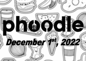 Daily Phoodle - 1st December 2022