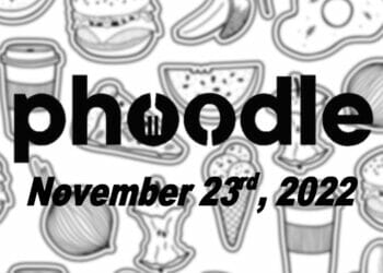 Daily Phoodle - 23rd November 2022