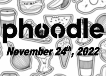Daily Phoodle - 24th November 2022