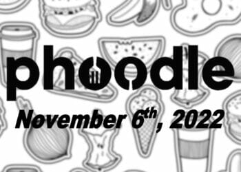 Daily Phoodle - 6th November 2022