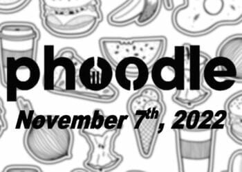 Daily Phoodle - 7th November 2022