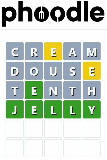 Daily Phoodle Answer 193 - 17th November 2022