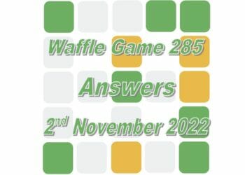 Daily Waffle - November 2nd 2022