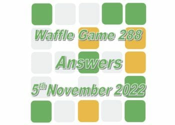 Daily Waffle - November 5th 2022