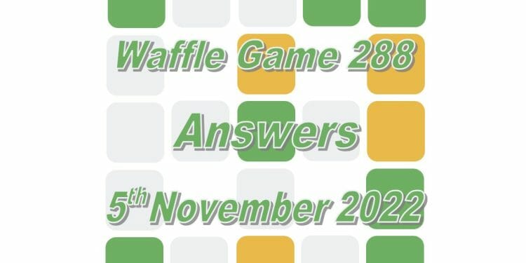 Daily Waffle - November 5th 2022
