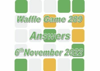 Daily Waffle - November 6th 2022