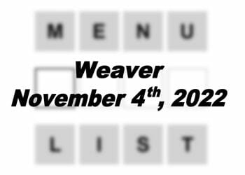 Daily Weaver - 4th November 2022
