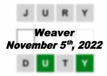 Daily Weaver - 5th November 2022