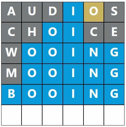 Daily Word Hurdle #580 Afternoon Answer - 3rd November 2022