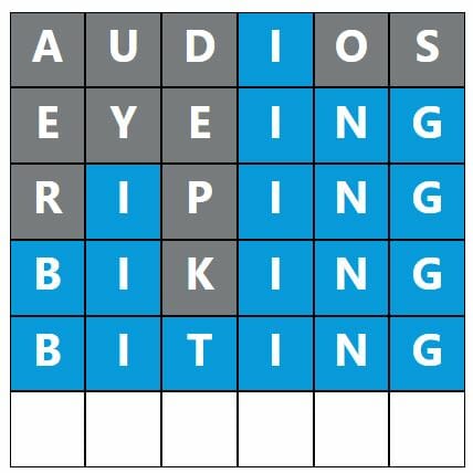 Daily Word Hurdle #582 Afternoon Answer - 4th November 2022