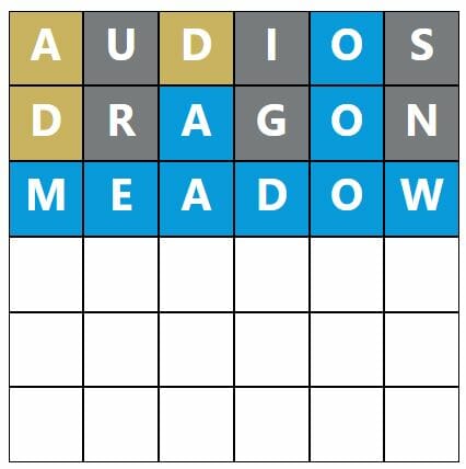 Daily Word Hurdle #587 Morning Answer - 7th November 2022