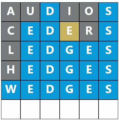 Daily Word Hurdle #593 Morning Answer - 10th November 2022