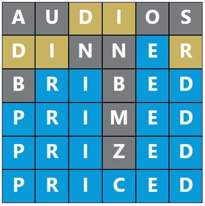 Daily Word Hurdle #594 Afternoon Answer - 10th November 2022