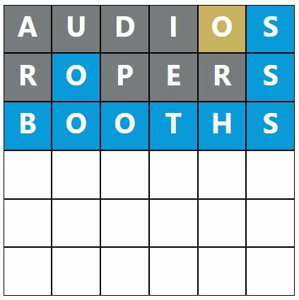 Daily Word Hurdle #596 Afternoon Answer - 11th November 2022