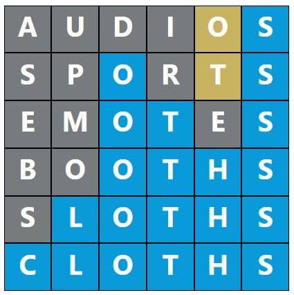 Daily Word Hurdle #605 Morning Answer - 16th November 2022