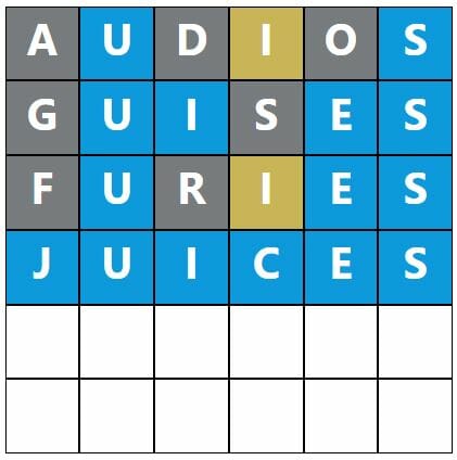 Daily Word Hurdle #609 Morning Answer - 18th November 2022