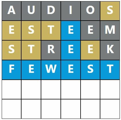 Daily Word Hurdle #625 Morning Answer - 26th November 2022