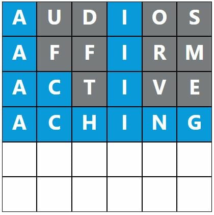Daily Word Hurdle #628 Afternoon Answer - 27th November 2022
