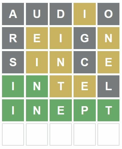 Daily Wordle 501 Answer - November 2nd 2022