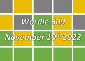 Daily Wordle 509 - 10th November 2022