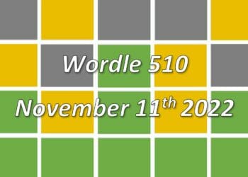 Daily Wordle 510 - 11th November 2022