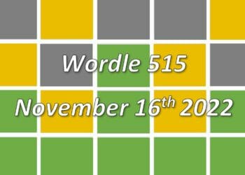 Daily Wordle 515 - 16th November 2022