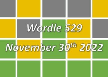 Daily Wordle 529 - 30th November 2022
