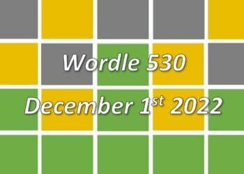 Daily Wordle 530 - 1st December 2022